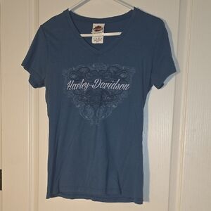 Harley-Davidson Ladies S V-Neck Tee